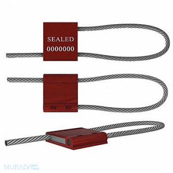 UNIVERSEAL Cable Seals Red Anodized PK50, 45LH55