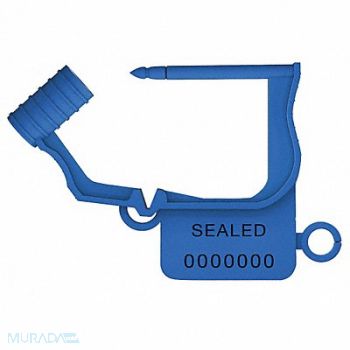 UNIVERSEAL Padlock Seals Blue Plastic PK50, 55NA45