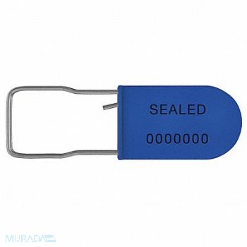 UNIVERSEAL Padlock Seals Blue Plastic PK50, 55NA50