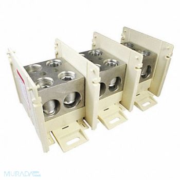 BURNDY Power Distr Block Al/Cu 600V AC/DC, 45LP64