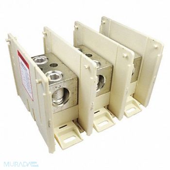 BURNDY Power Distr Block Al/Cu 600V AC/DC, 45LP67