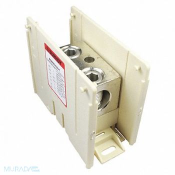 BURNDY Power Distr Block Al/Cu 600V AC/DC, 45LP69