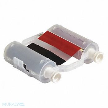 BRADY Printer Ribbon Black/Red 200 ft L, 45LT32