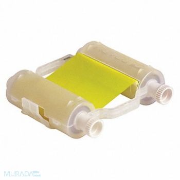 BRADY Printer Ribbon Process Yllw 200 ft L, 45LT39