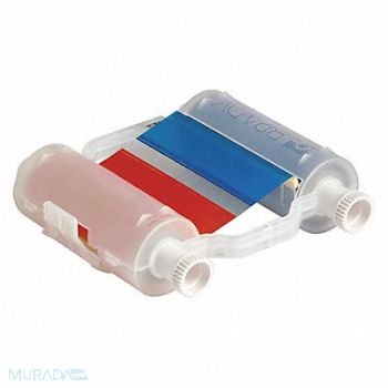 BRADY Printer Ribbon Blue/Red 200 ft L, 45LT40