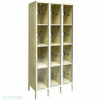 HALLOWELL Bx Lckr 4x3Lckr Tan 78 x36 x12 Assm, 45LV80