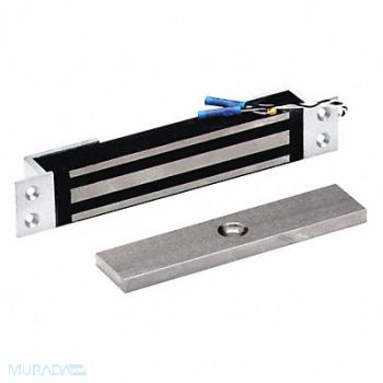 DYNALOCK Electromagnetic Lock 650lb. Brushed Alum, 45LX17