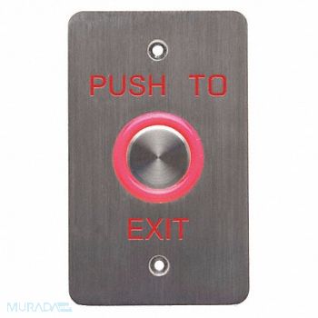DYNALOCK Push to Exit Button SS Green/Red, 45LX61