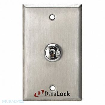 DYNALOCK Keyswitch Silver SS 6A@125VAC Amps AC, 45LX62