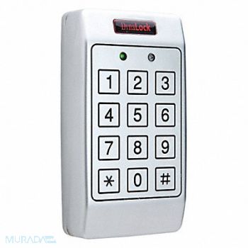 DYNALOCK Access Keypad Steel White 4in. Hx3in. W, 45LX63