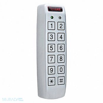 DYNALOCK Access Keypad Steel White 6in. Hx2in. W, 45LX64