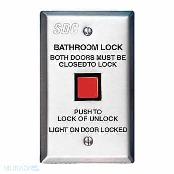 SDC Bathroom Lock 2-7/8 in W, 45LY35