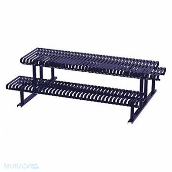 THOMAS STEELE Picnic Table Blue 94 in D 30 in H, 45MK26