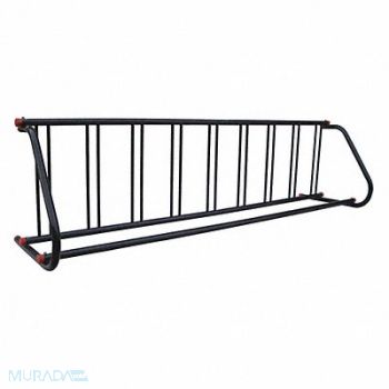 GRAINGER APPROVED Bike Rack Black 112 in L 9-Bike, 45MK37