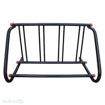 GRAINGER APPROVED Bike Rack Black 49-5/8 in L 4-Bike, 45MK35