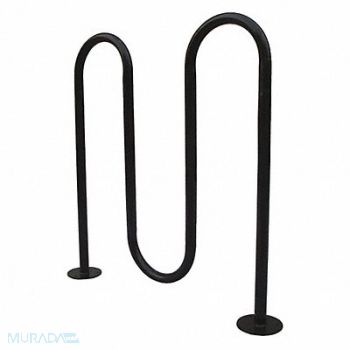 GRAINGER APPROVED Bike Rack Black Steel 43-1/2 in 5-Bike, 45MK39