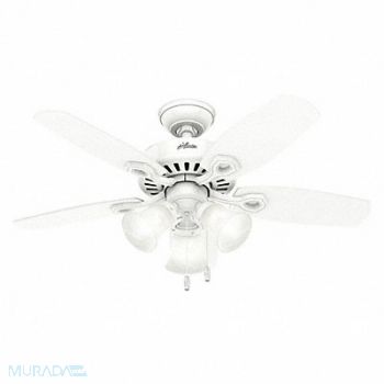 HUNTER Decratve Ceiling Fan 42 Blde Dia 3 Spds, 45MR51