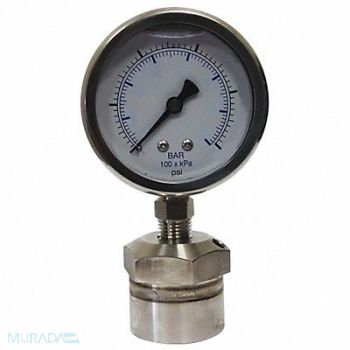 KODIAK Pressure Gauge 1/2 in FNPT 0 to 1000psi, 45MU35
