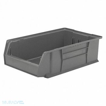 AKRO-MILS F9075 Super Size Bin Gray Plastic 6 in, 45MV69
