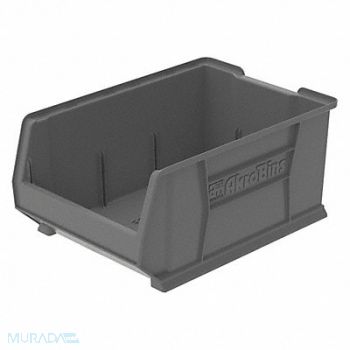 AKRO-MILS D5558 Super Size Bin Gray Plastic 11 in, 45MV76
