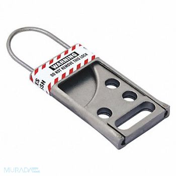 GRAINGER APPROVED Lockout Hasp Silver 3-1/2 in L SS, 45MZ54