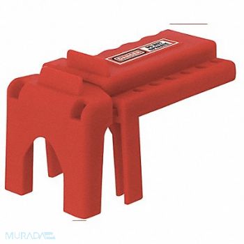 ZING Ball Valve Lockout Red Polyurethane, 45MZ61
