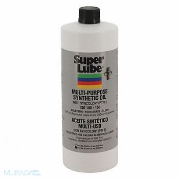 SUPER LUBE Multi-Purpose PTFE Oil Bottle 1 qt., 45NA64