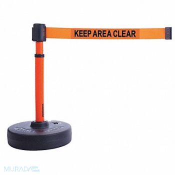 BANNER STAKES PLUS Barrier System Keep Area Clear, 45NC31