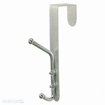 GRAINGER APPROVED Coat Rack Silver 4-1/4 in D, 45NG70