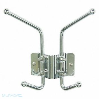 GRAINGER APPROVED Coat Rack Silver 3 in D, 45NG74