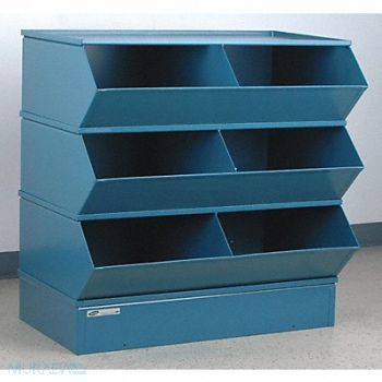 STACKBIN J4613 Sectional Bin Unit 6 Blue 38-5/8 in H, 45NH77