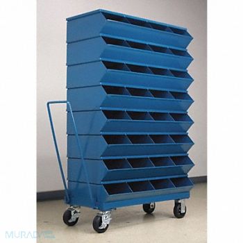 STACKBIN J4619 Sectional Bin Unit 32 Blue 60-5/8 in H, 45NH89