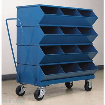 STACKBIN J4621 Sectional Bin Unit 12 Blue 40-7/8 in H, 45NH93
