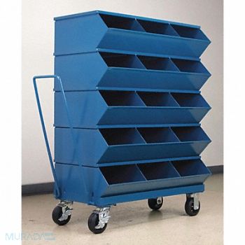 STACKBIN J4622 Sectional Bin Unit 15 Blue 49-3/4 in H, 45NH95