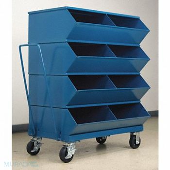 STACKBIN J4625 Sectional Bin Unit 8 Blue 48-1/4 in H, 45NJ02