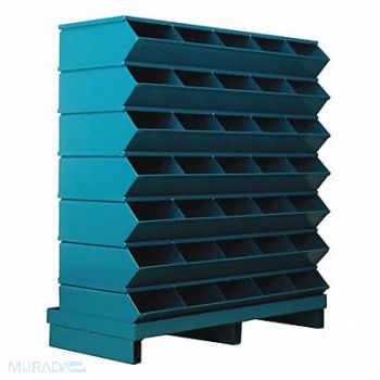 STACKBIN J4628 Sectional Bin Unit 35 Blue 41 in H, 45NJ08