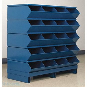 STACKBIN J4632 Sectional Bin Unit 20 Blue 37-1/8 in H, 45NJ16