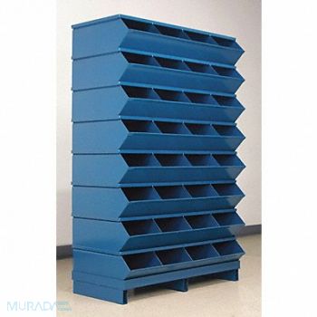 STACKBIN J4635 Sectional Bin Unit 32 Blue 57-3/4 in H, 45NJ22