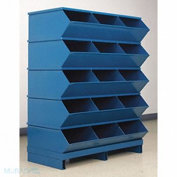 STACKBIN J4637 Sectional Bin Unit 15 Blue 46-7/8 in H, 45NJ26