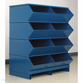 STACKBIN J4640 Sectional Bin Unit 8 Blue 46 in H, 45NJ32