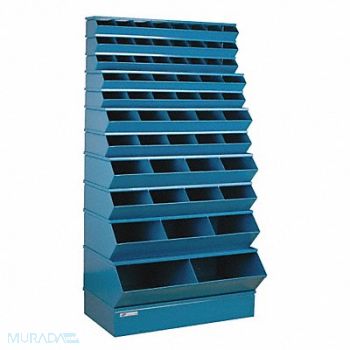 STACKBIN Sectional Bin Unit 59 Blue 76 in H, 45NJ38