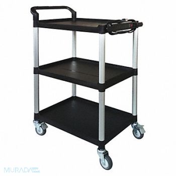 GRAINGER APPROVED Cart 47-1/4 in Hx32-5/8 in W Black, 45NP03