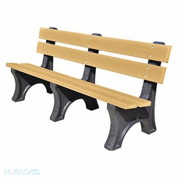 ULTRASITE Outdoor Bench 72 in L 10 in W Woodtone, 45NP98
