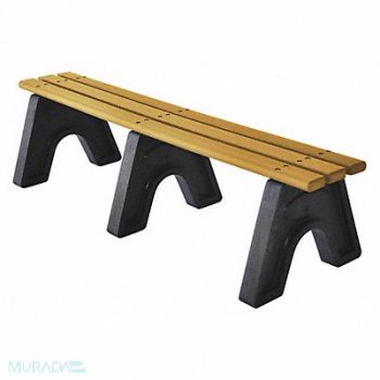 ULTRASITE Outdoor Bench 72 in L 16 in H Woodtne, 45NR04