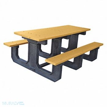 ULTRASITE Picnic Table Cedar 96 in W Rectangular, 45NR13