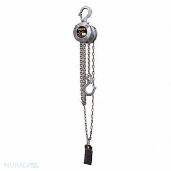 HARRINGTON Mini Chain Hoist 500 lb 20 ft Lift, 49CY84