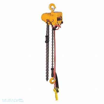 HARRINGTON Air Chain Hoist TCR 10 ft Lift 37 fpm, 46KL40