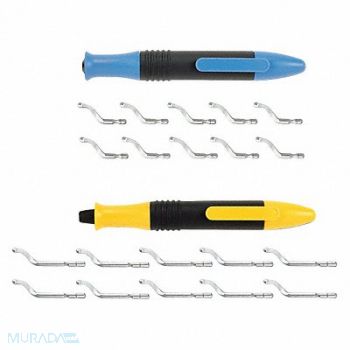 SHAVIV Deburring Tool Set Plastic Hi Speed Stl., 45NX59