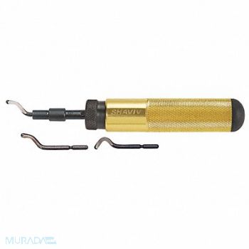 SHAVIV Deburring Tool Set Aluminum Hi Speed Stl, 45NX89