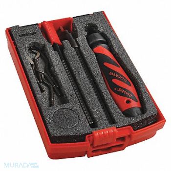 SHAVIV Deburring Tool Set Plastic Hi Speed Stl., 45NX99
